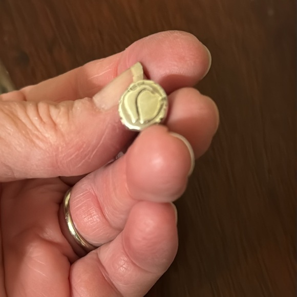 Pandora Sterling Silver and 14k Gold Wedding Cake Charm. EUC - Picture 3 of 5